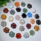 1.3" Mixed Crystal Cat Paw Carvings Bulk Wholesale