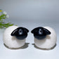 2.8" White Jade Obsidian Shaun the Sheep Carving Crystal Healing Bulk Wholesale