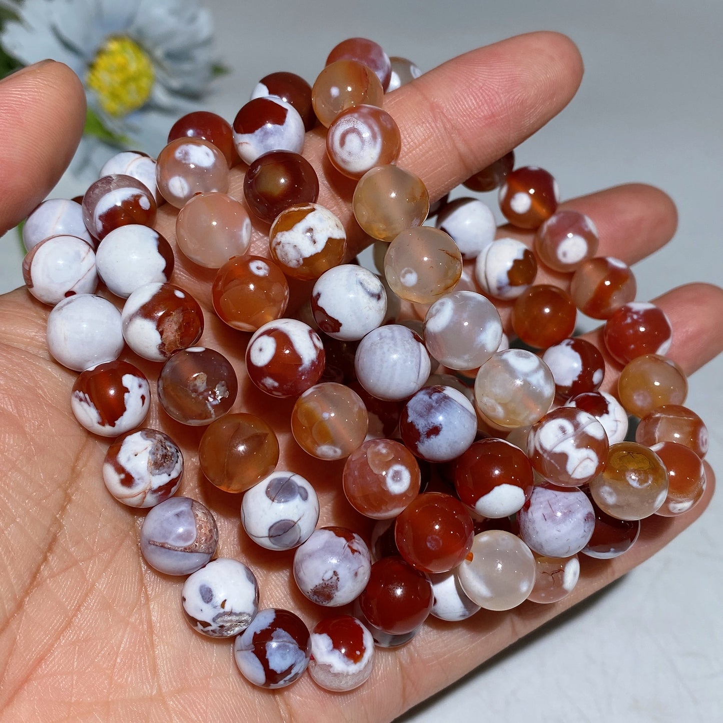10mm Orca Agate Bracelet Crystal Healing Bulk Wholesale