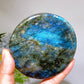 9cm Crystal Round Slab Carving Crystal Healing Bulk Wholesale