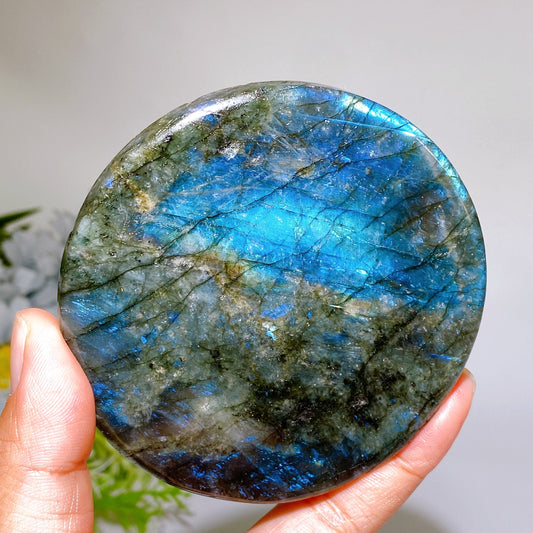 9cm Crystal Round Slab Carving Crystal Healing Bulk Wholesale