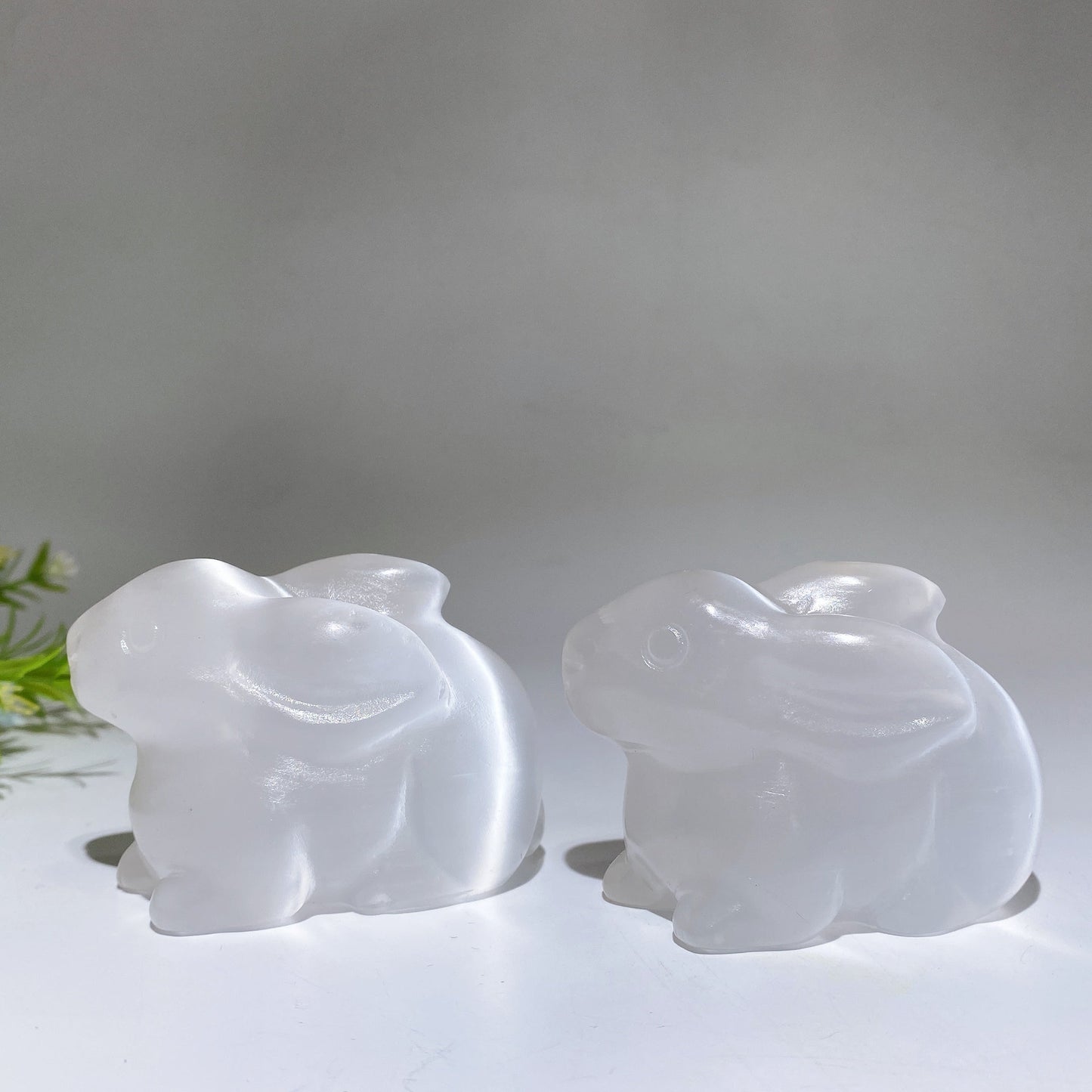 3.0" Selenite Rabbit Carving Crystal Healing Bulk Wholesale
