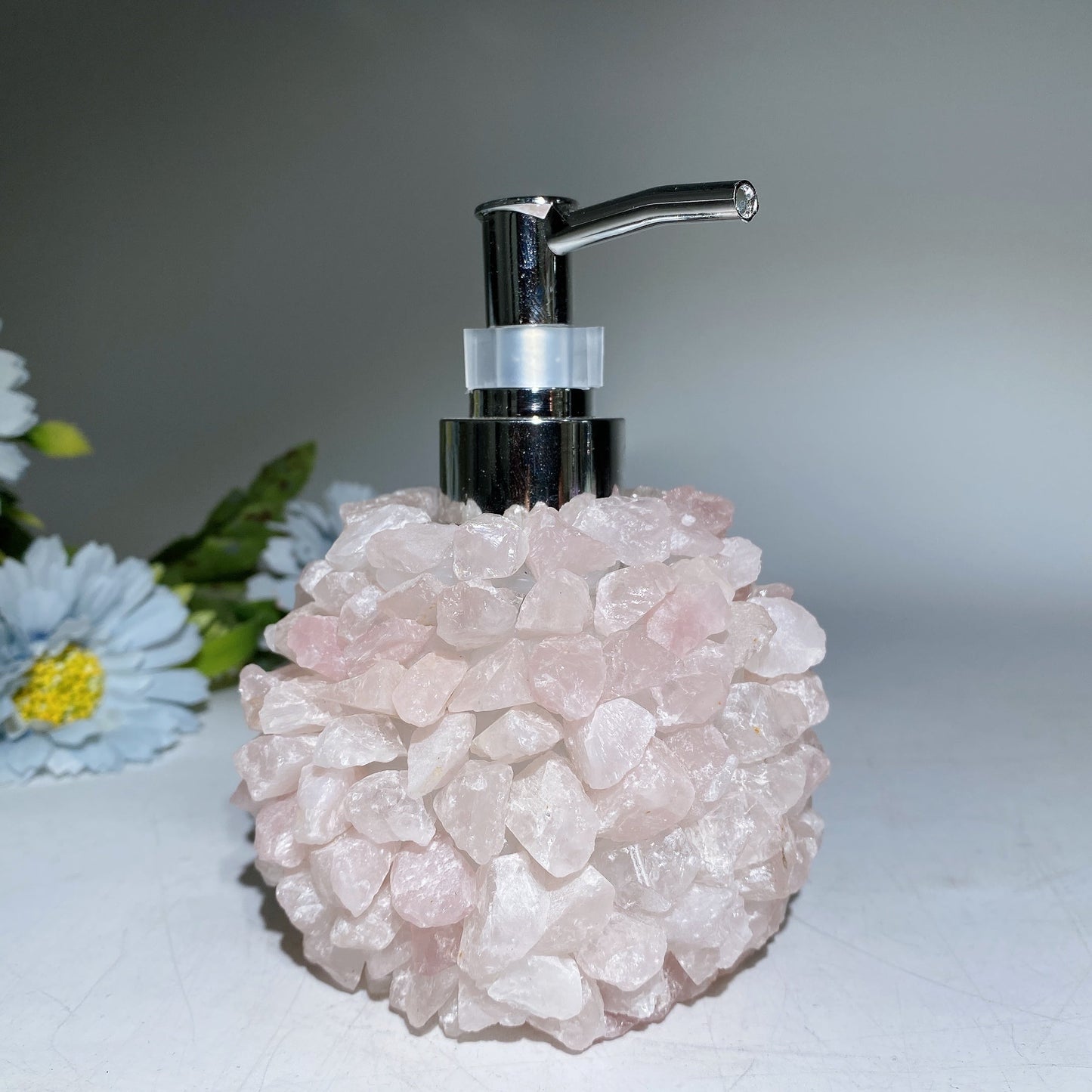 5.0" Crystal Chips Shampoo Bottle Crystal Healing Bulk Wholesale