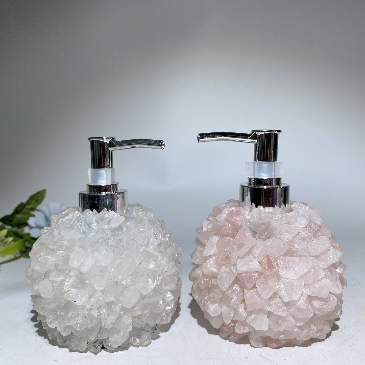 5.0" Crystal Chips Shampoo Bottle Crystal Healing Bulk Wholesale