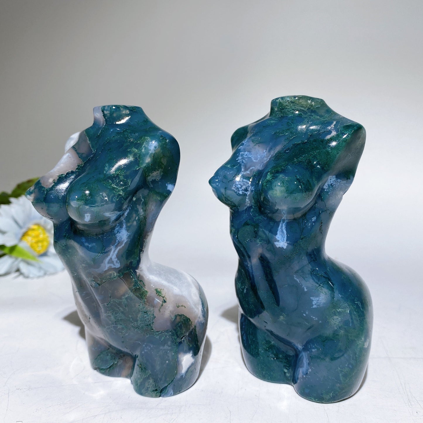 4.6" Moss Agate Model Carving Crystal Healing Bulk Wholesale