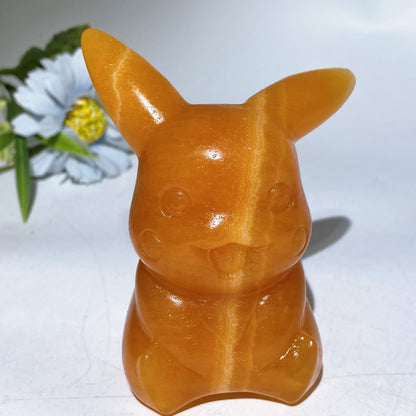 Orange Calcite Pokemon Carving Crystal Healing Bulk Wholesale