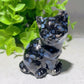 2.3" Mixed Crystal Cat Carvings Bulk Wholesale