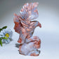6.0" Cotton Candy Agate Eagle Carving Crystal Healing Bulk Wholesale