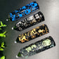 3.3"-4.0" Black Obsidian Point with Christmas Printing Bulk Wholesale