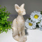 5.9" Mixed Crystal Cat Carvings Bulk Wholesale