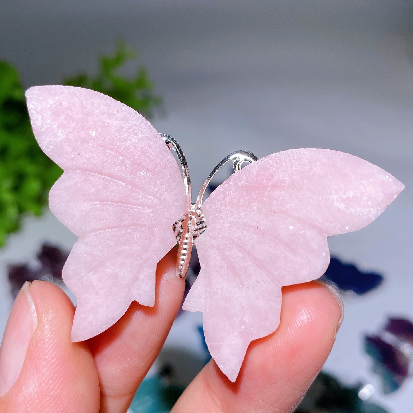 2.0"-2.3" Crystal Butterfly Hairpin Crystal Healing Bulk Wholesale