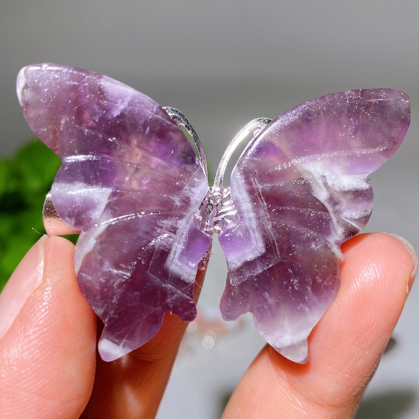 2.0"-2.3" Crystal Butterfly Hairpin Crystal Healing Bulk Wholesale