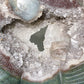 Large Unique Ocean Jasper Druzy Quartz Skull Heart Carving with Stand Crystal Healing Bulk Wholesale