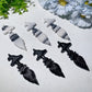 3.9" Black Obsidian Taiji Stone Witch's Broom Carvings Bulk Wholesale