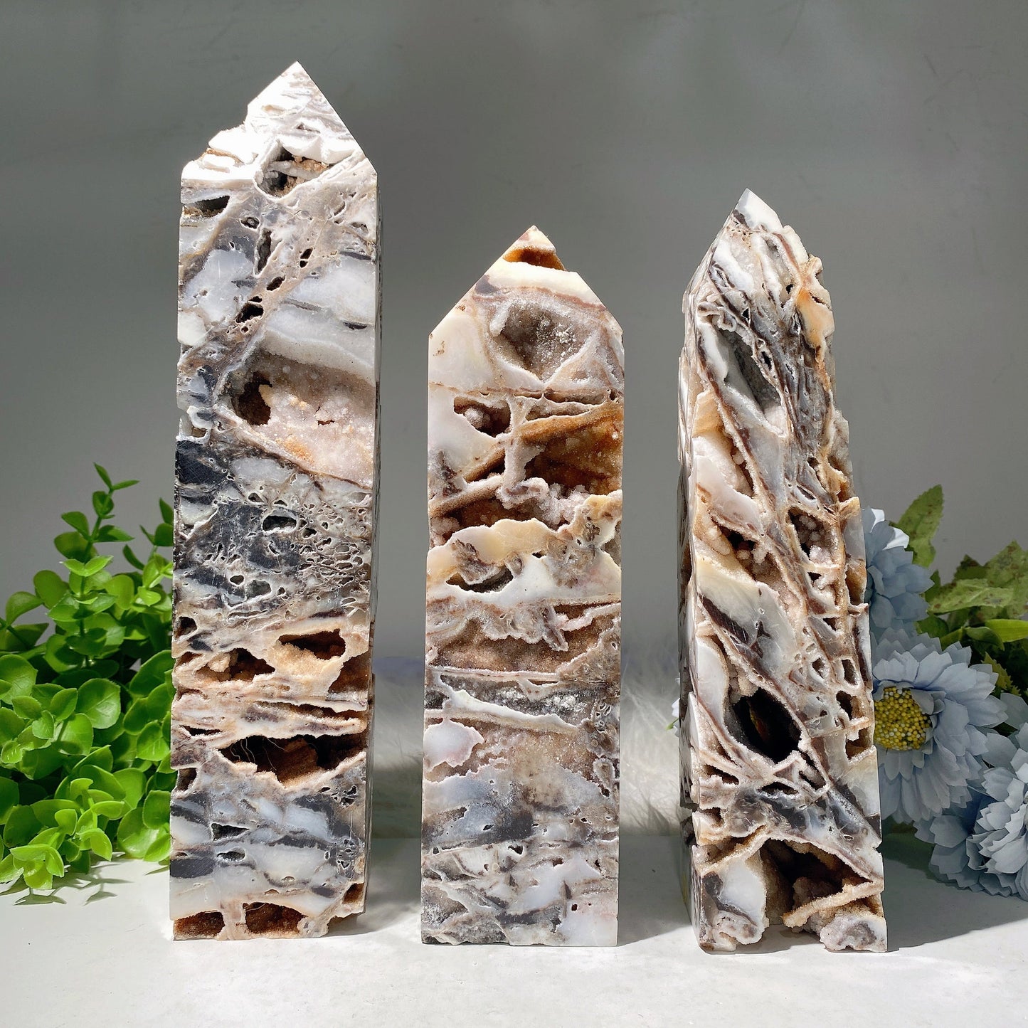 8"-12" Druzy Zinc Tower Bulk Wholesale