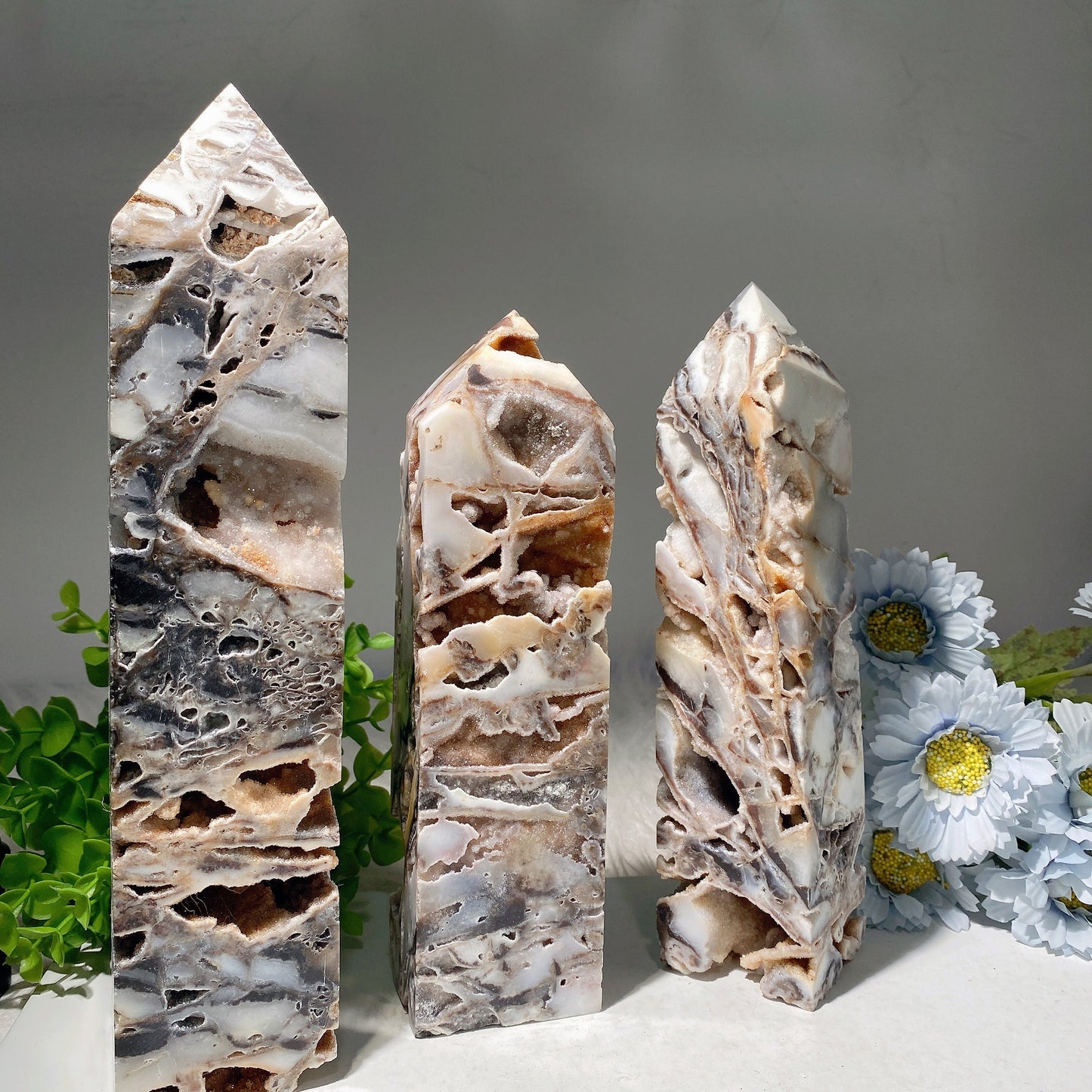 8"-12" Druzy Zinc Tower Bulk Wholesale