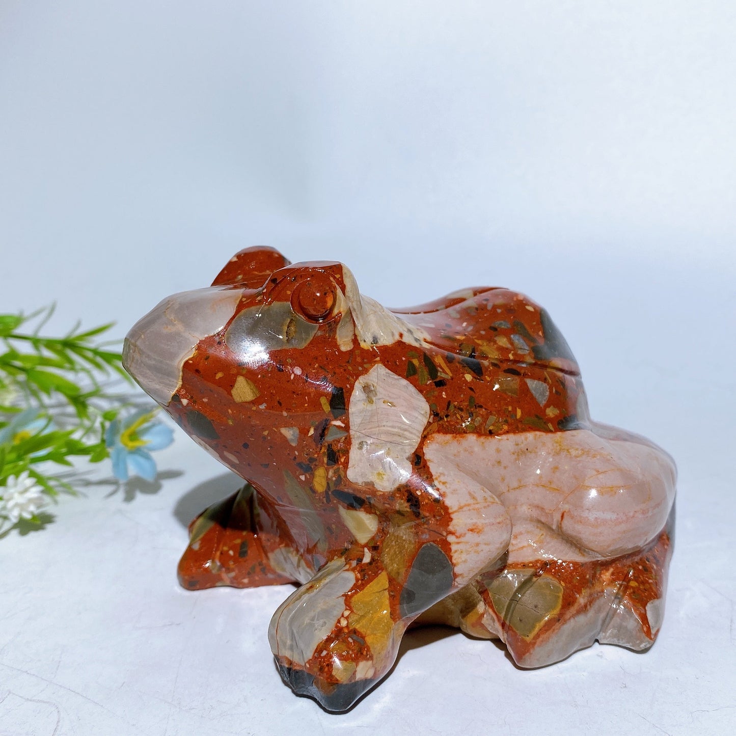 4.5" Jade Frog Carving Crystal Healing Bulk Wholesale