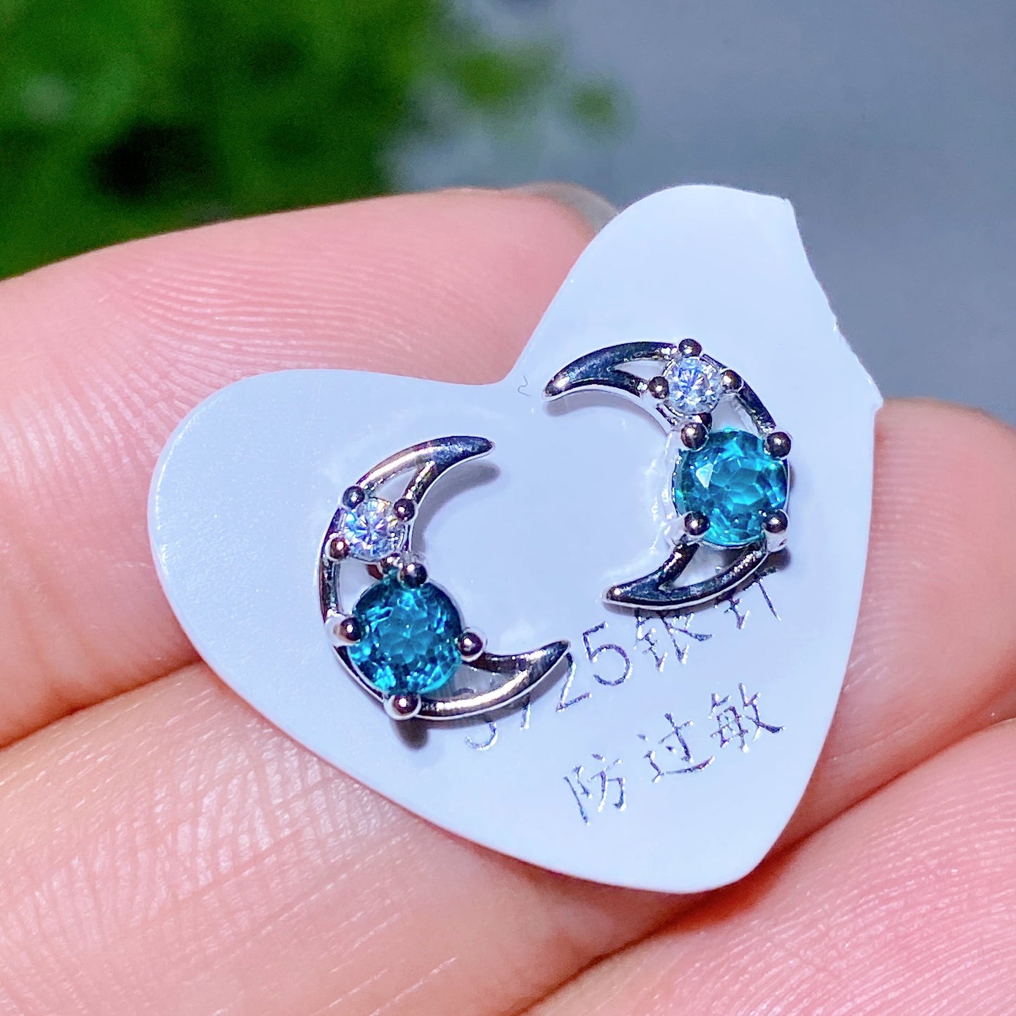 S925 Crystal Ear Stud Earring Crystal Healing Bulk Wholesale