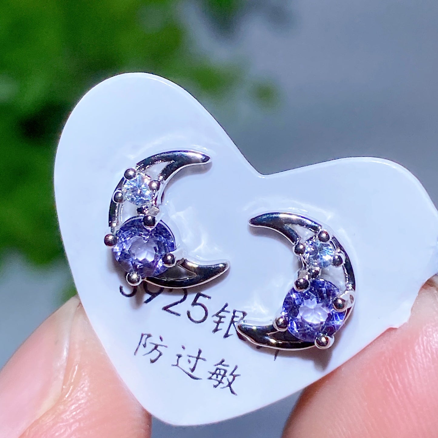 S925 Crystal Ear Stud Earring Crystal Healing Bulk Wholesale
