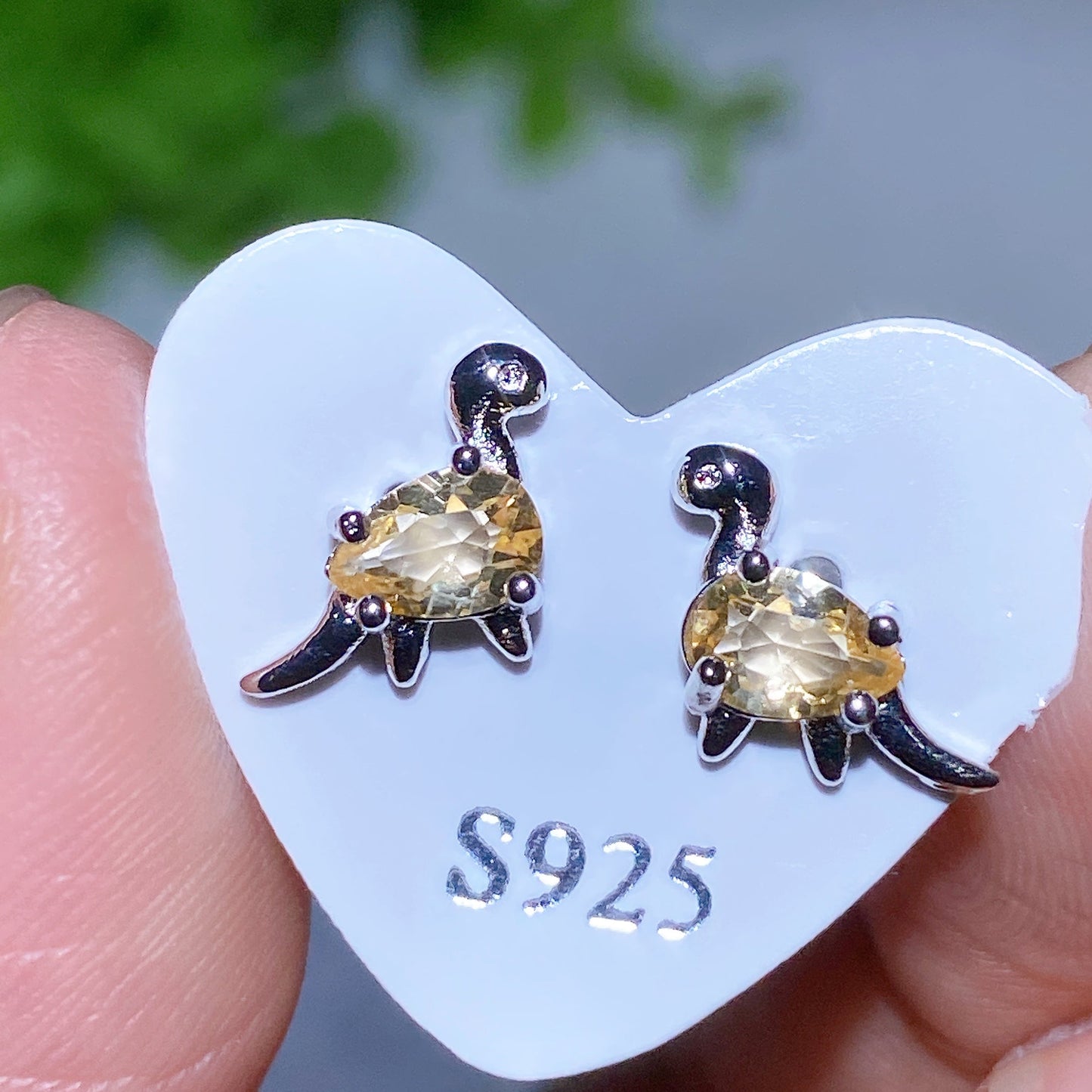 S925 Crystal Ear Stud Earring Crystal Healing Bulk Wholesale