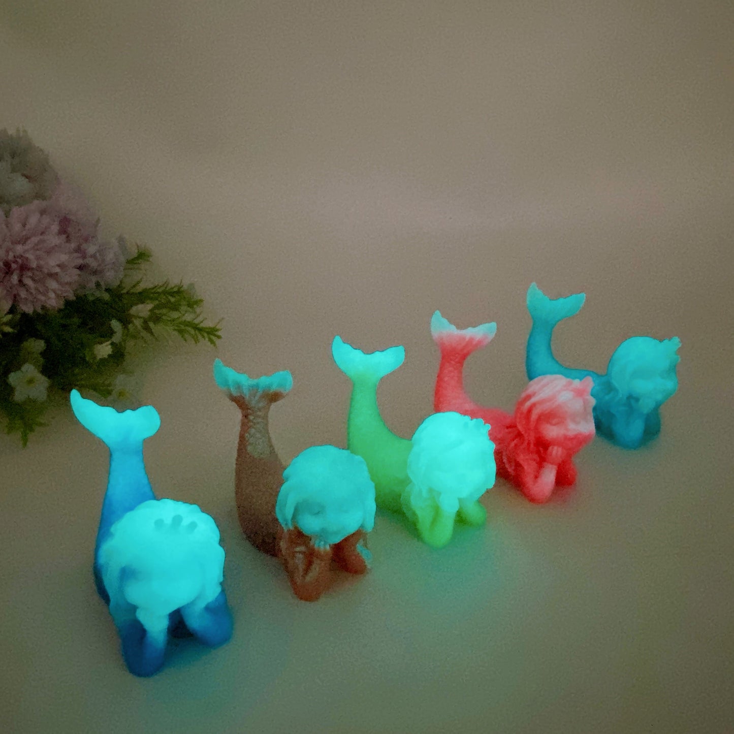 3.3" Luminous Mermaid Carving Crystal Carving Bulk Wholesale