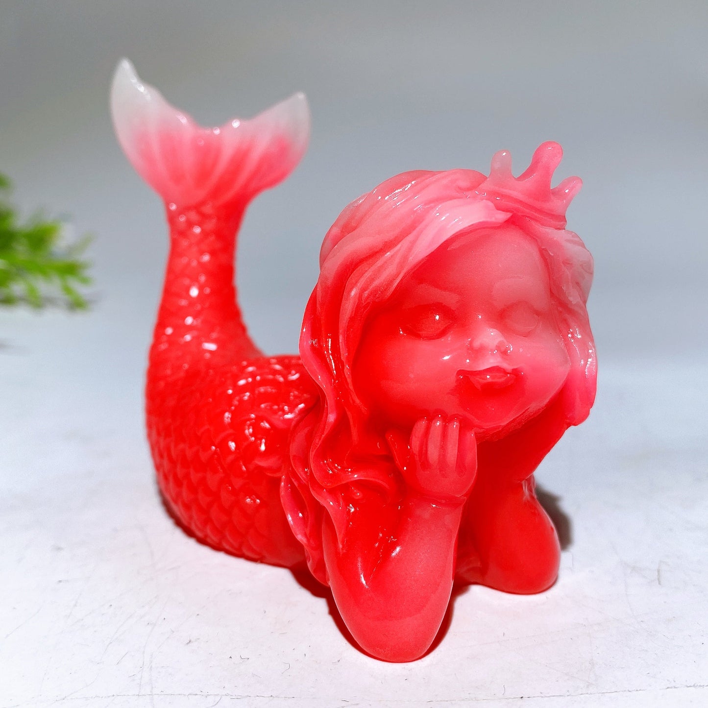 3.3" Luminous Mermaid Carving Crystal Carving Bulk Wholesale