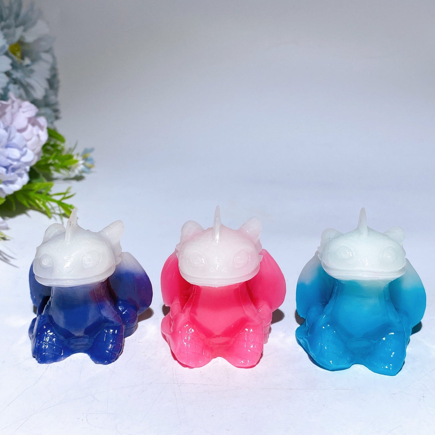 3.3" Luminous Mermaid Carving Crystal Carving Bulk Wholesale