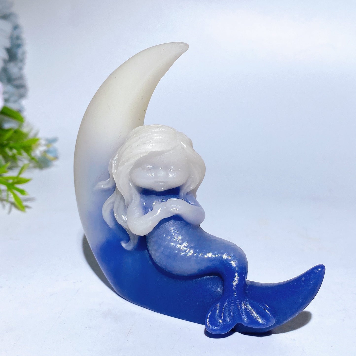 3.3" Luminous Mermaid Carving Crystal Carving Bulk Wholesale