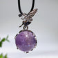 Rose Quartz Amethyst Fairy Pendant Crystal Healing Bulk Wholesale