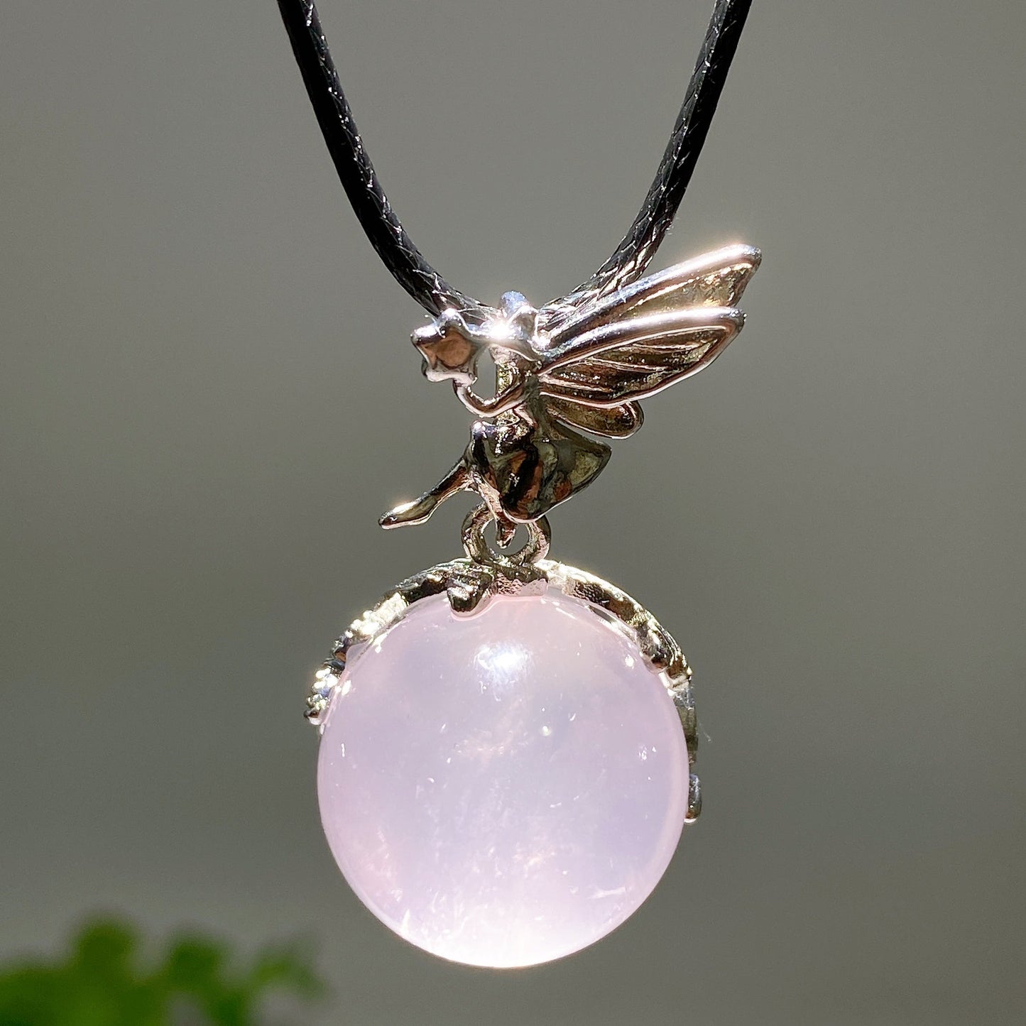 Rose Quartz Amethyst Fairy Pendant Crystal Healing Bulk Wholesale