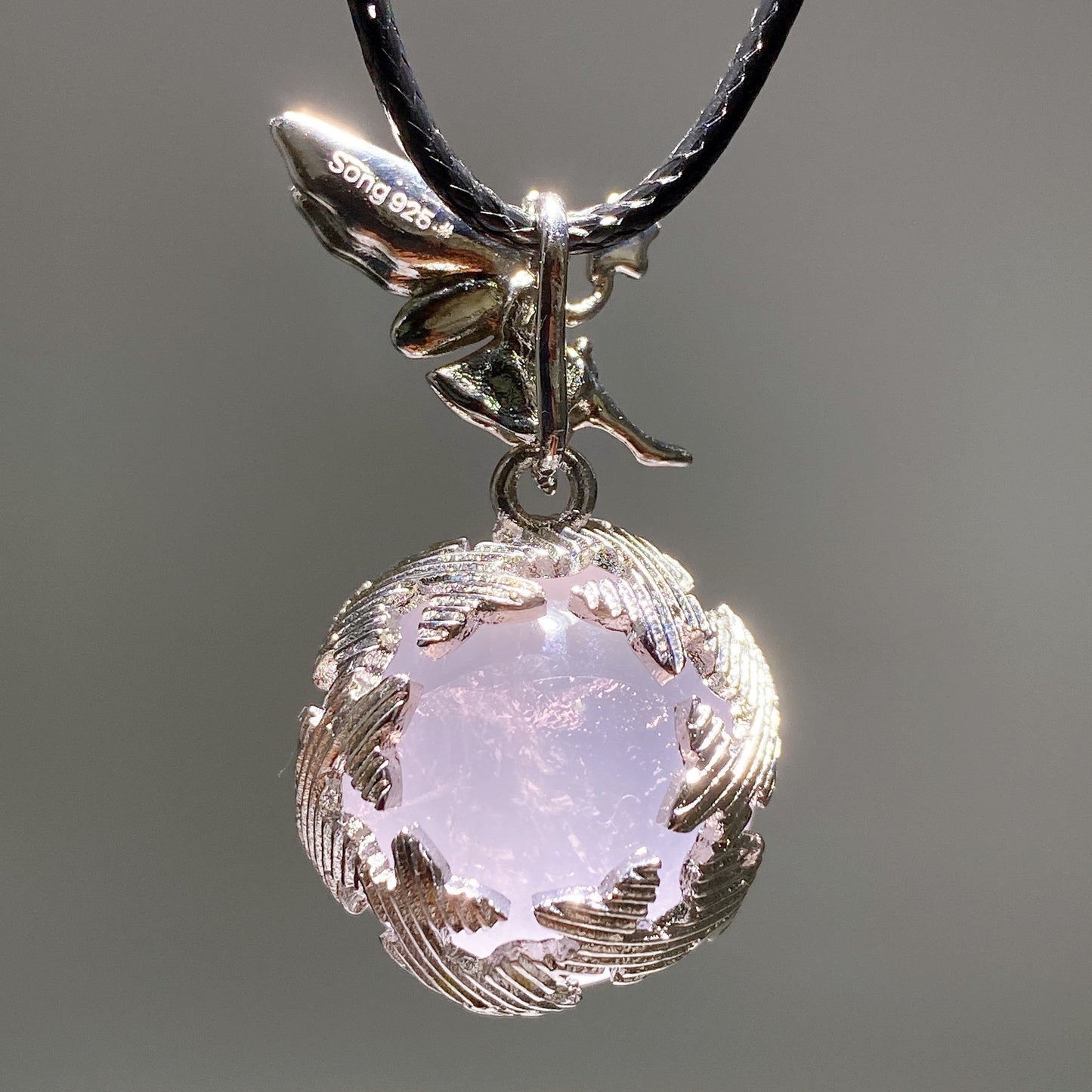 Rose Quartz Amethyst Fairy Pendant Crystal Healing Bulk Wholesale
