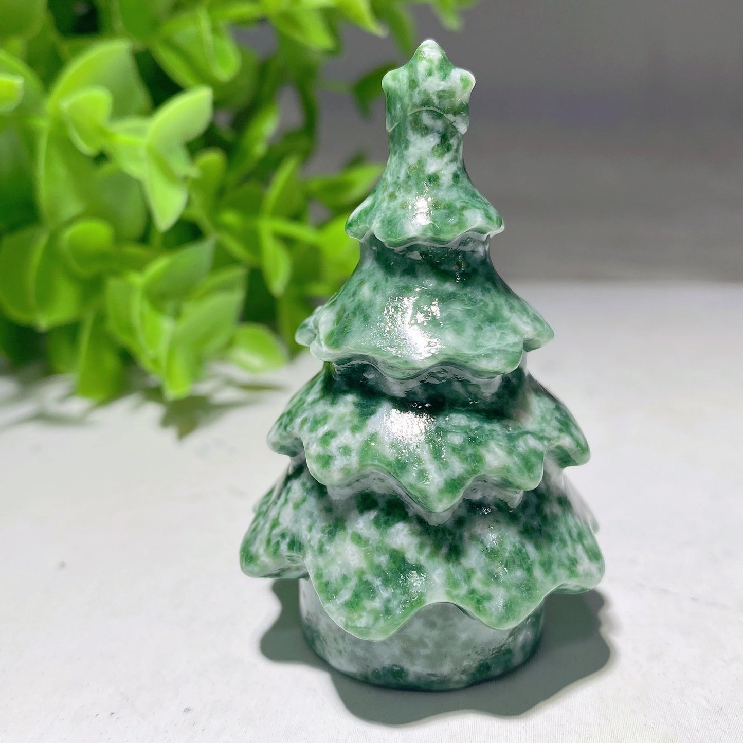 2.35" Mixed Crystal Christmas Tree Carvings Bulk Wholesale