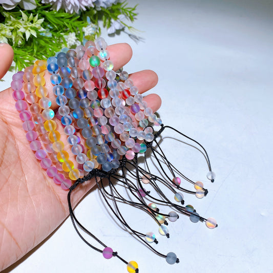 65mm Adjustable Aura Glass Bracelet Crystal Healing Bulk Wholesale