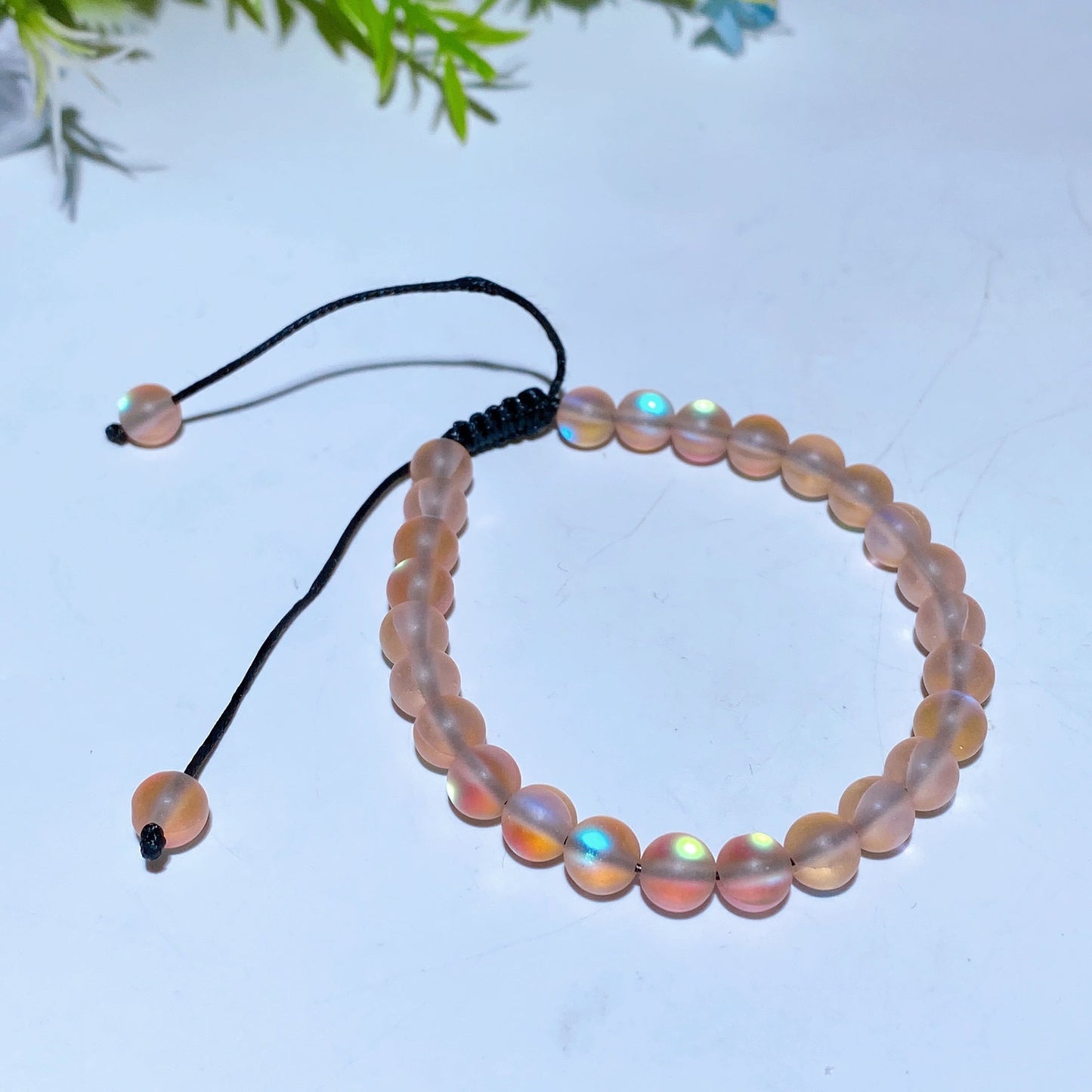 65mm Adjustable Aura Glass Bracelet Crystal Healing Bulk Wholesale