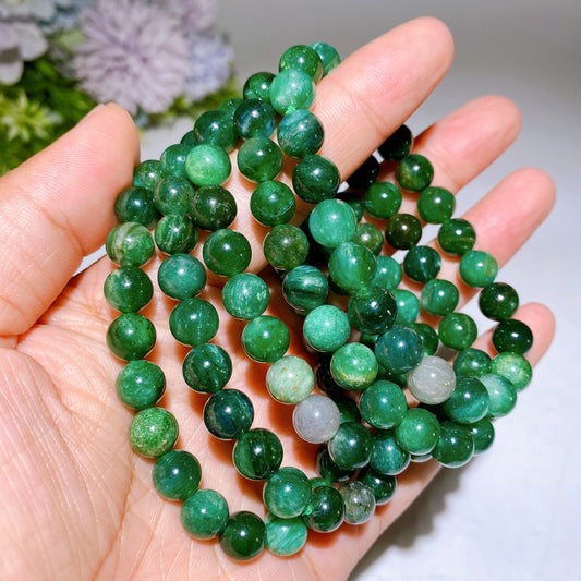 8mm Emerald Jade Bracelet Crystal Healing Bulk Wholesale