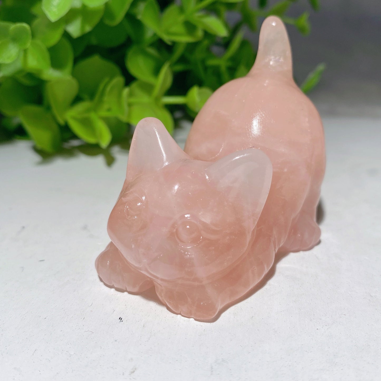 2.3" Mixed Crystal Cat Carvings Bulk Wholesale