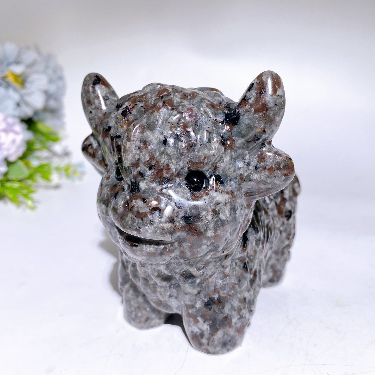 4.5" Crystal Cattle Carving Crystal Healing Bulk Wholesale