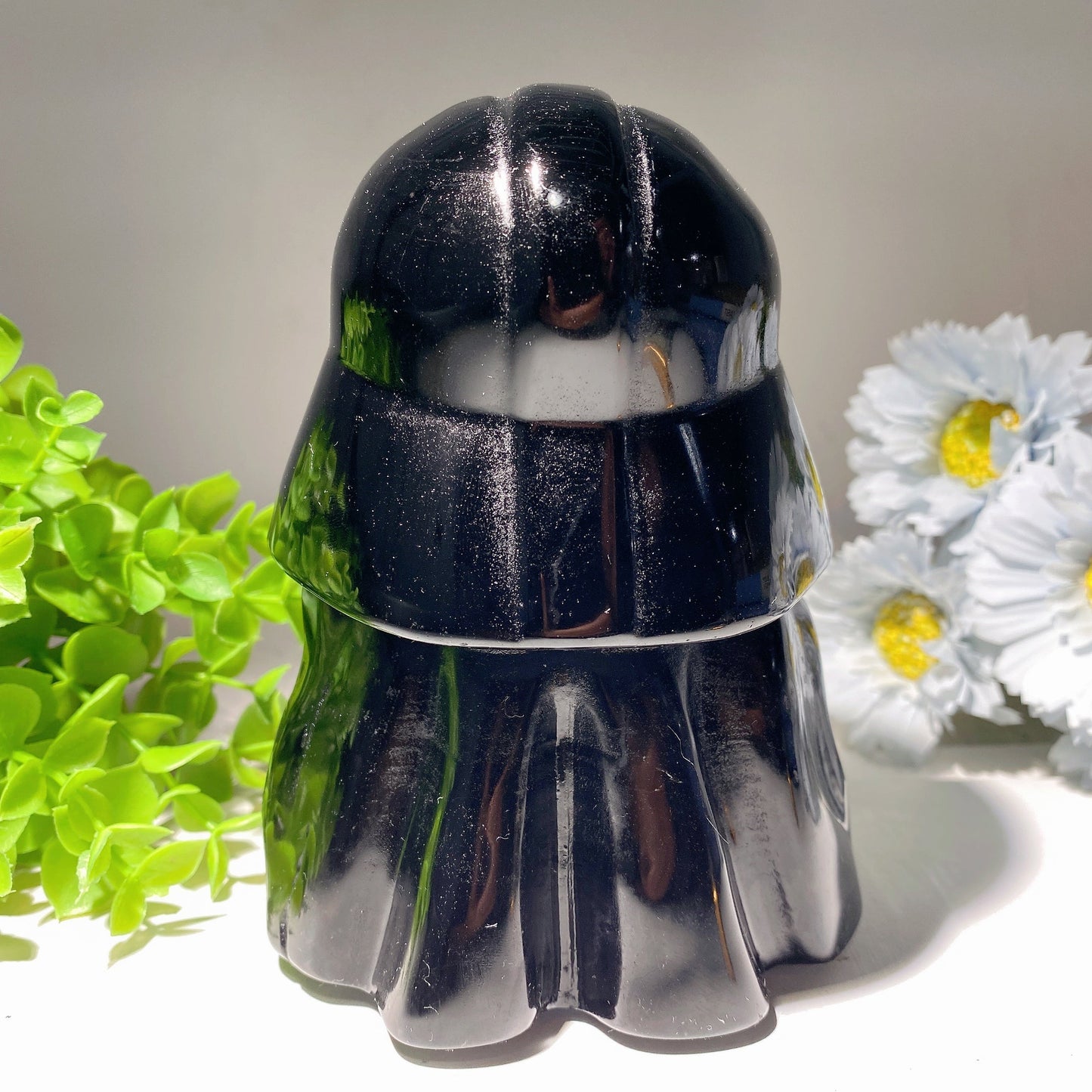 5.6" Black Obsidian Darth Vader Carvings Bulk Wholesale