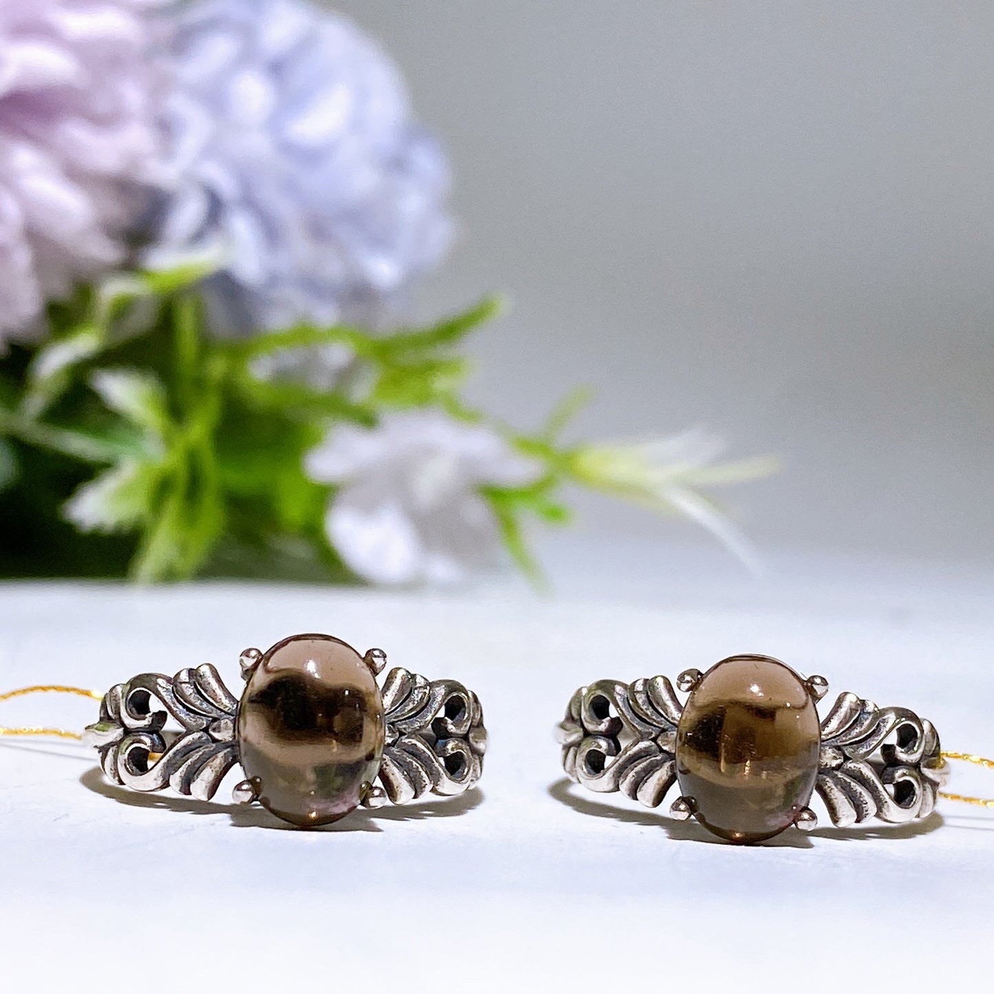 S925 Crystal Ring Crystal Healing Bulk Wholesale