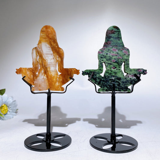 Crystal Goddess Carving with Stand Crystal Healing Bulk Wholesale