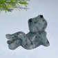 2.4" Crystal Cross Legs Frog Carving Crystal Healing Bulk Wholesale