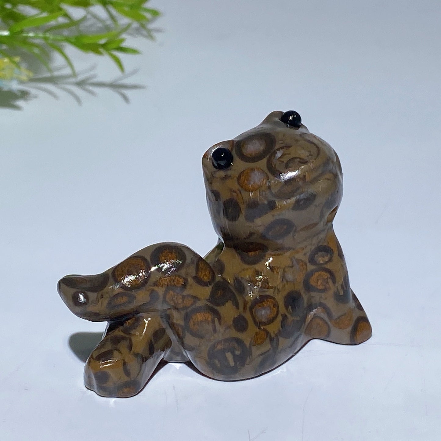 2.4" Crystal Cross Legs Frog Carving Crystal Healing Bulk Wholesale
