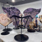 Large Unique Charoite with Calcite Butterfly Wings with Stand Crystal Healing Bulk Wholesale