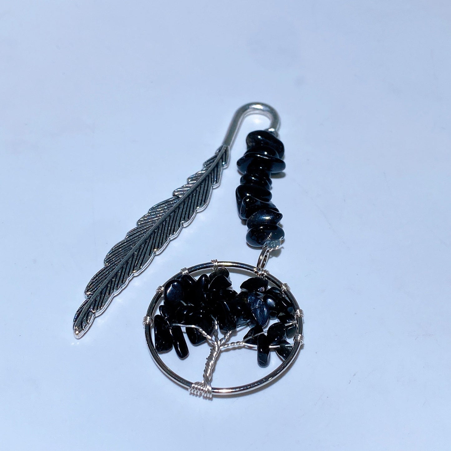 Crystal Life Tree Metal Feather Bookmark Crystal Healing Bulk Wholesale