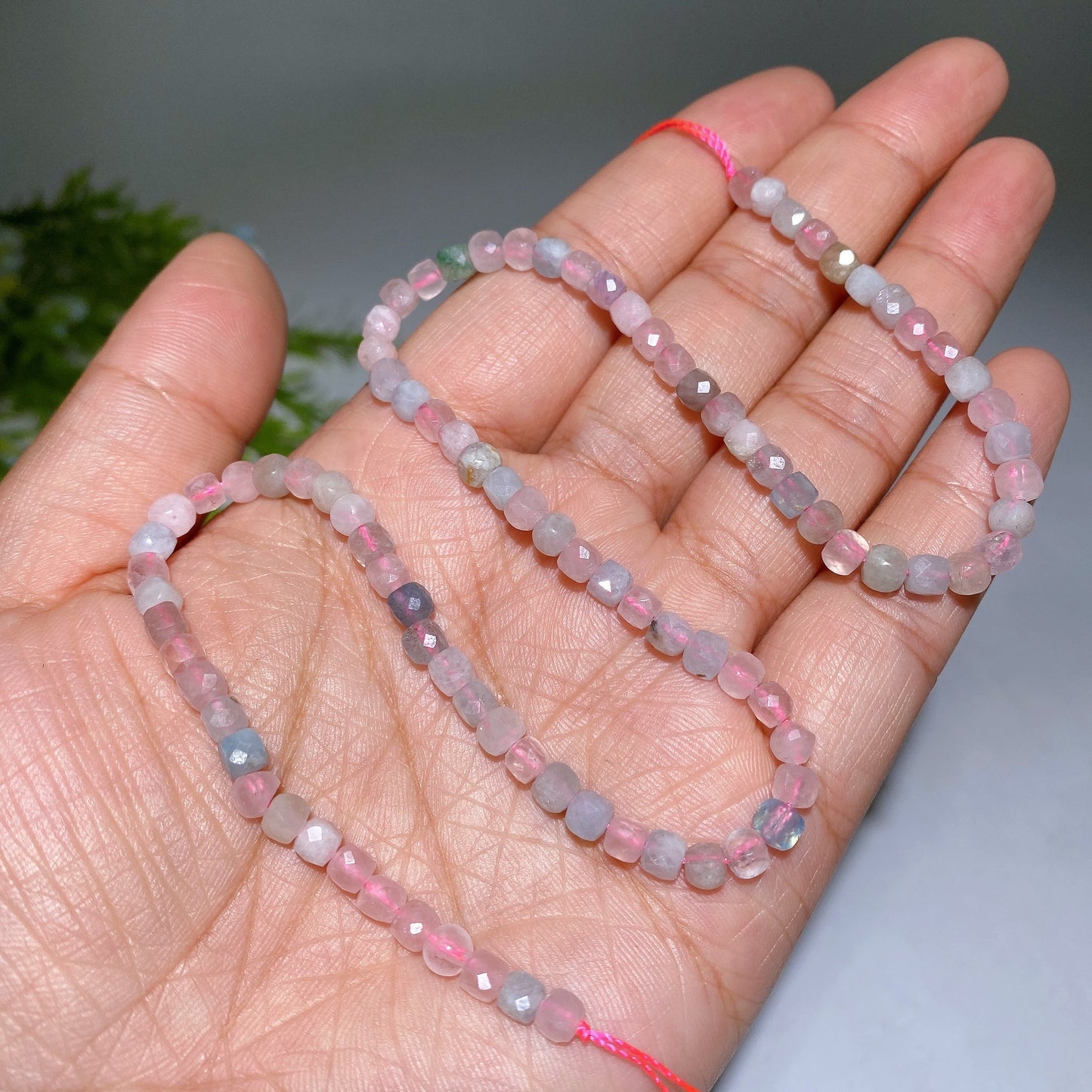 4mm Crystal Faceted Cube Bead String Crytal Healing Bulk Wholesale
