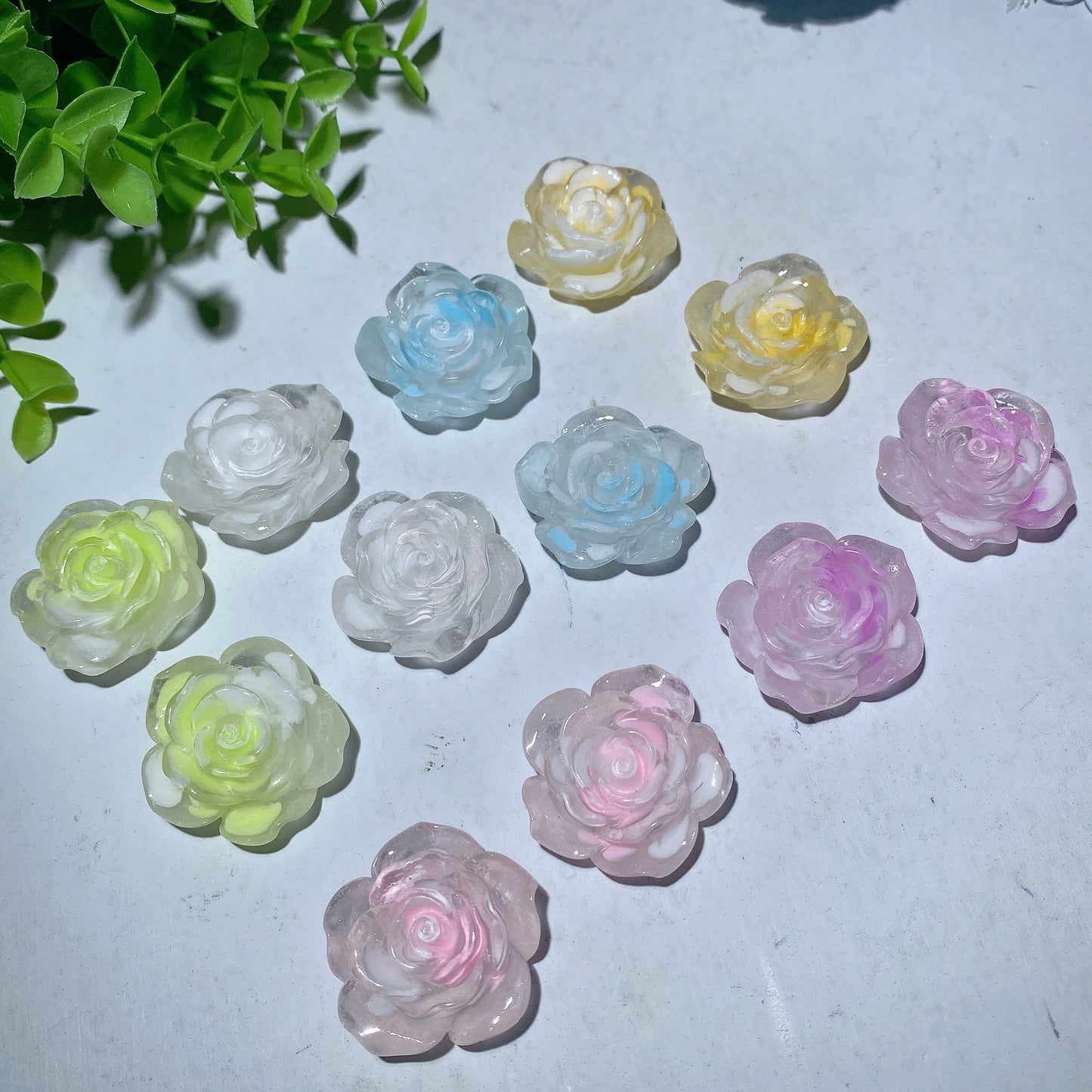 2pcs Resin Luminous Rose Flower Bulk Wholesale