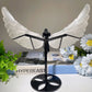 5.6" Selenite Angel Wings Carvings with Stand Bulk Wholesale