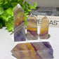 2.3"-3.3" Yellow Fluorite Points Bulk Wholesale