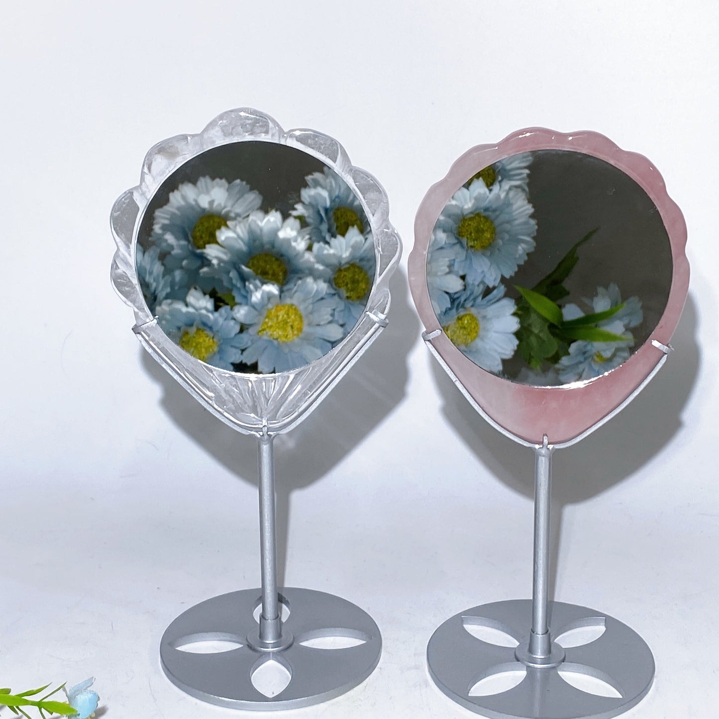 19cm Shell Mirror With Stand Crystal Healing Bulk Wholesale