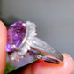 Sterling Silver Faceted Amethyst Ring Crystal Healing Bulk Wholesale
